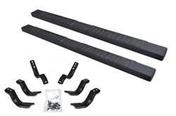 Step Bars, 6 OE Xtreme II, Steel, Textured Black Powdercoated, Ford, Pair
