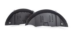 Fender Liners, Rear, Fender Liners, Aluminum,Textured Black, Jeep, JK Wrangler, Pair