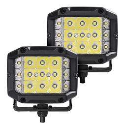 Auxiliary Lights, XPLOR Bright Series, Spot, Rectangular, 10-30 V, 30 watts, White LED, Clear Lens, Black Housing, Pair