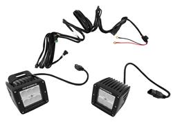 Light Bar, Two 3 Go Rhino LED Cube Lights