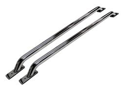 Truck Bed Rails, Steel, Chrome, Chevy, GMC, 69.20 in. and 69.30 in.Bed, Pair