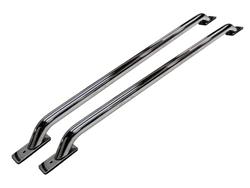 Bed Rails, Steel, Chrome Plated, 6.5 ft. Bed, Chevrolet, GMC, Pair