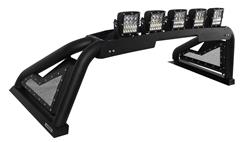 Light Bar, Sport Bar 2.0 Power Actuated, Steel, Black Textured Powdercoated, Chevy, Kit
