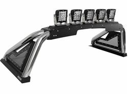 Light Bar, Sport Bar 2.0 Power Actuated, Stainless Steel, Polished, Chevy, GMC, Toyota, Kit