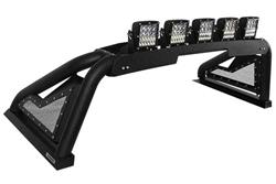 Light Bar, Sport Bar 2.0 Power Actuated, Steel, Black, Textured, Chevy, GMC, Toyota, Kit