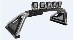 Light Bar, Sport Bar 2.0, Power Actuated, Stainless Steel, Polished, Chevy, Ram, Kit