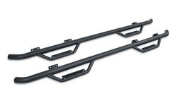 Hoop Step, Dominator D2, Steel, Textured Black Powdercoated, Chevy, GMC, Pair