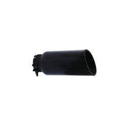 Exhaust Tip, 3.00 in. Inlet, 4.00 Outlet, 10.00 Overall Length, Rolled Slant Cut Tip, Black Powdercoated, Stainless, Each