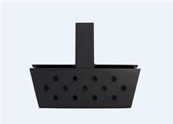 Hitch Step, HS10, 12 in. Width, 2 in. Receiver, Steel, Black, Each