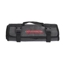 Tool Roll, Small, Canvas/Nylon, Black, Red, 26 tool slots, 33.000 in. x 13.750 in. Open, 13.750 in. x 6.750 in. Closed, Each