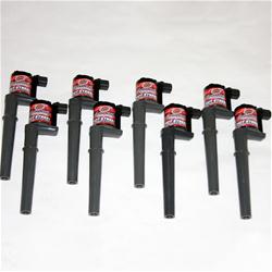 Direct Ignition Coil;  4V Hot Street Coil Packs, Hot Street Ignition Coil Pack; Set Of 8; Black; 42000 Volts