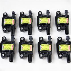 Ignition Coil, Pro Series, Coil Pack, Epoxy, Female/Socket, Black, 60,000 V Max, Chevy, Small Block LS, Set of 8