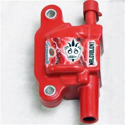 Ignition Coil, Malevolent, Coil Pack, 85,000 V, Red, Chevy, LT, Each