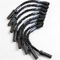 Spark Plug Wire Sets, Assembled, Solid Core, Black, 8.00mm Diameter, Cadillac, Chevrolet, GMC, 6.2L Gen V, Set