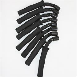 Spark Plug Wires, 8mm, Black Wire, 8 Blue, Straight Boot Ends, Buick, Cadillac, Chevrolet, GMC, Saab, Set