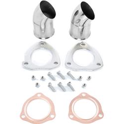 Exhaust Cutout, Single, Electric, Round, Weld-On, 3.00 in. Diameter, Stainless Steel, Kit