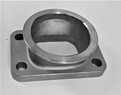 Turbo Adapter, T3 to 2.5 in. V-Band, Non-Threaded Flange, 1.5 in. Height, 304 Stainless Steel, Natural, Each