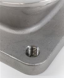 Turbo Adapter, T3 to 2.5 in. V-Band, Threaded Flange, 1.5 in. Height, 304 Stainless Steel, Natural, Each