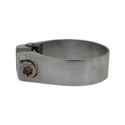 Hose Clamp, Compression, Billet Aluminum, Polished, 1.654 in. to 1.732 in., Each