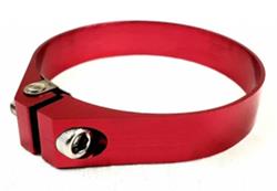 Hose Clamp, Compression, Billet Aluminum, Red Anodized, 3.063 in. to 3.142 in., Each