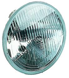 Headlamp Assembly, Glass, 7.0 in. Headlamp, Round, Clear Lens, High/Low Beam, Bulb Not Included, ECE Approved, Each