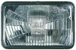 Headlight Assembly, ECE, Glass, Rectangular, 12 V, Each