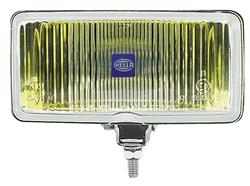 Fog Lights, 550 Series, Glass Amber Lens, Plastic Housing, White/Black Light Cover, 7.600 in.x 3.700 in., H3 Bulb, 55 Watt, Each
