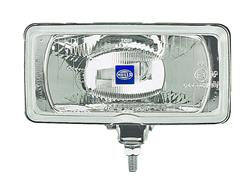 Driving Light, Rectangular, Black Housing, Clear Lens, 12 V, 55 Watts, 7.600 in.x 3.700 in., Each