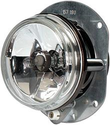 Auxiliary Light, 90mm Module, Fog Light Style, Round, 12 V, 55 watts, Blue Bulb, Clear Lens, Housing, Each