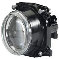 Headlight Assemblies, Modular Series Headlamps, Projector, 90mm Bi-Halogen, Clear Lens, Black Housing, Each