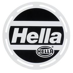 Light Cover, Stone Shield, Round, Plastic, White, Hella Logo, Each