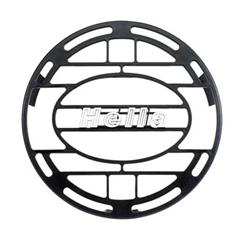 Light Cover, Stone Shield, Round, Plastic, Black, Hella Logo, Each