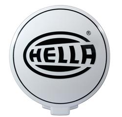 Light Cover, Plastic, White, Black Hella Logo, 500 Series, Each