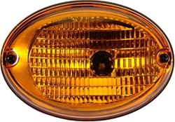 Turn Signal Indicators, 3130 Agroluna, Turn Indicator, Halogen, Amber Lens, Oval, Each