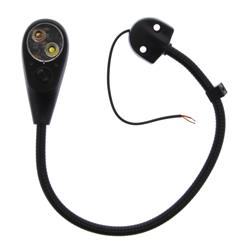Interior Lights, Flexible Spot LED Light Type, Features White and Red LED's, Plastic, Black, 15.700 in. Length, Each