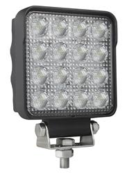 Auxiliary Light, ValueFit LED Cube, Flood, Clear Lens, Black Aluminum Housing, Each
