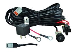 Wiring Harness, LED Lights or Bar, One Light, 150W/12V Each, Kit