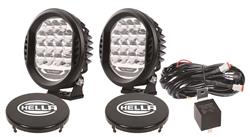 Driving Light, Clear Lens, Black Housing, Round, 10-30 V, 22.5 Watts, Pair