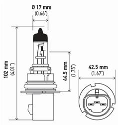 Light Bulb, BULB 9007/HB5 12V 100/80W PX29T (2)