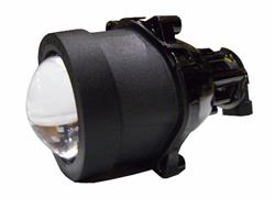 Headlight Assembly, 60mm Projector with Halogen Bulb Style, Black Housing, Clear Lens, Low Beam, Each