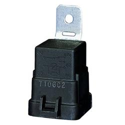 Relay, SPDT/Form C Mini 280, 12 V, 20/40 amps, Single Pole, Male Spade Terminal Type with Resistor, Each