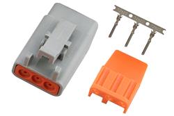 Plug and Pins Only - Male Deutsch DTM-3 Connector (7.5 Amp)