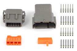 Plug and Pins Only - Matching Set of Deutsch DTM-12 Connectors (7.5 Amp)