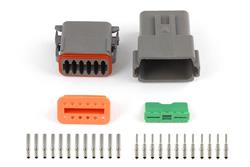 Plug and Pins Only - Matching Set of Deutsch DT-12 Connectors (DT06-12S + DT04-12P) - ( 13 Amp)