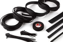 Wire Sleeve, Nylon, Heatshrink Glue Lined, Cable Ties Black, Kit