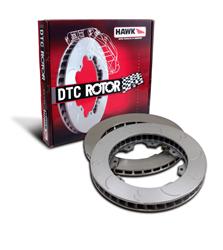 Brake Rotor, DTC, Carbon Iron, Gray Geomet Coated, Slotted Surface, Passenger Side, Each