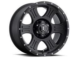 Icon Alloys Shield Satin Black Wheels