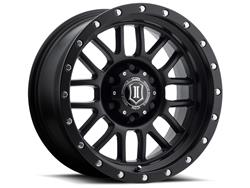 Icon Alloys Alpha Satin Black Wheels