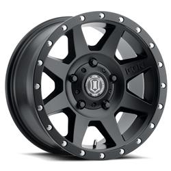 Icon Alloys Rebound Satin Black Wheels 1817858347SB