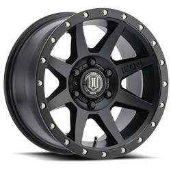 Icon Alloys Rebound Satin Black Wheels 1818909060SB